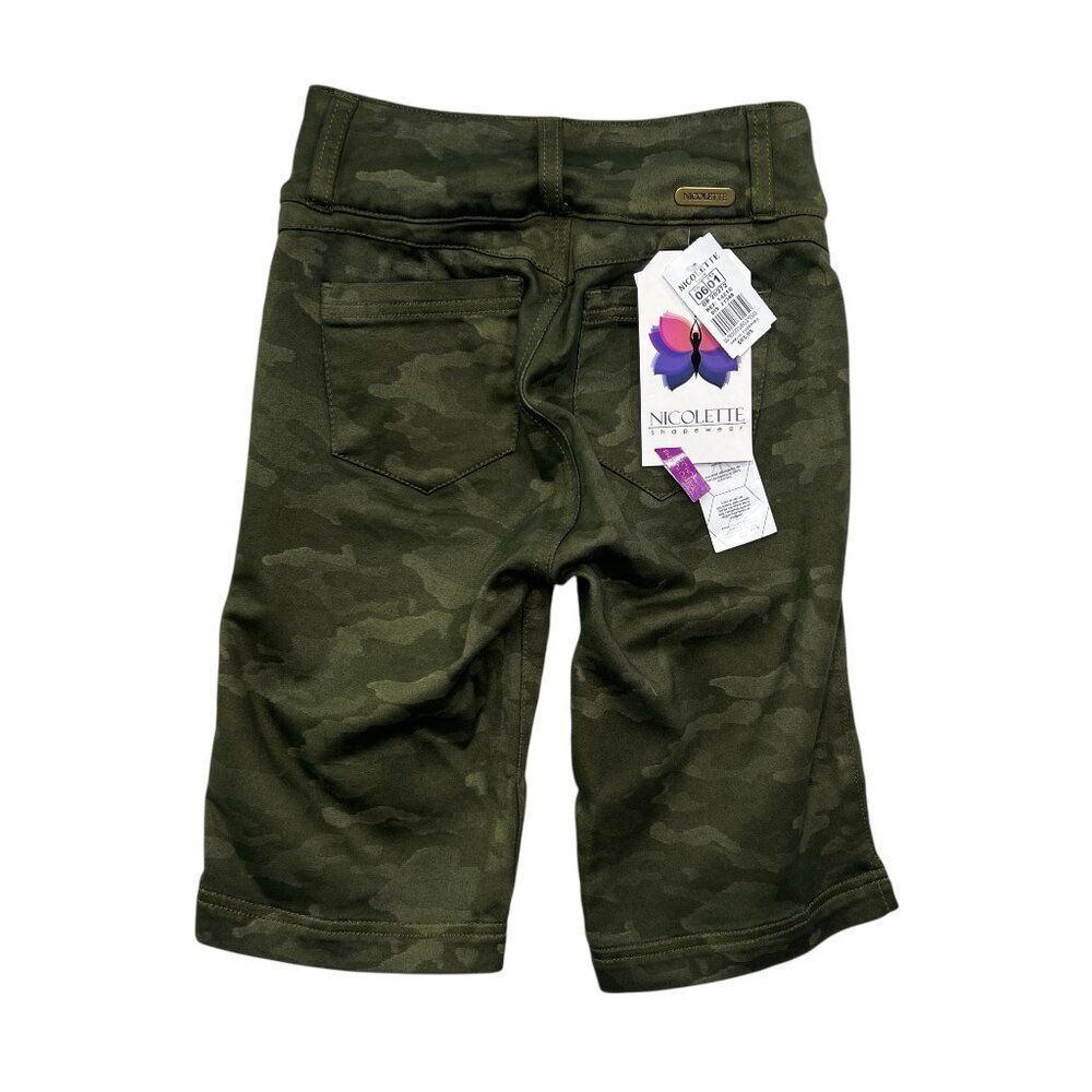 Nicolette Shapewear Women's Size 1 Soldier Girl Butt Lift Jean Bermuda Shorts - Picture 6 of 15